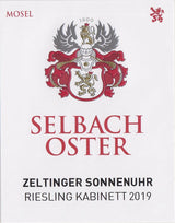 Bottle of Selbach-Oster, Zeltinger Sonnenuhr Riesling Kabinett, 2024 (Pre-Arrival, ETA Late Fall 2026) - White Wine - Flatiron Wines & Spirits - New York
