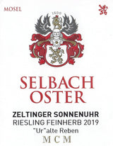 Bottle of Selbach-Oster, Zeltinger Sonnenuhr Uralte Reben Riesling Spatlese Feinherb, 2024 (Pre-Arrival, ETA Late Fall 2026) - White Wine - Flatiron Wines & Spirits - New York