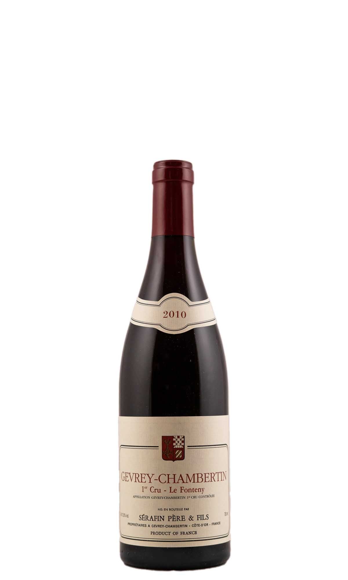 Bottle of Serafin, Gevrey-Chambertin 1er Cru Le Fonteny, 2010 - Red Wine - Flatiron Wines & Spirits - New York