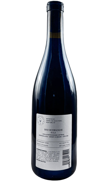 Bottle of Simon Bize, Sola Bourgogne Rouge, 2023 - Red Wine - Flatiron Wines & Spirits - New York