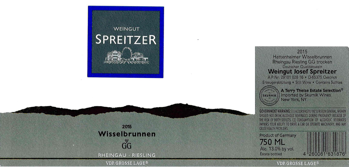 Bottle of Spreitzer, Wisselbrunnen Riesling Grosses Gewachs, 2023 (Pre-Arrival, ETA Late Fall 2026) - White Wine - Flatiron Wines & Spirits - New York