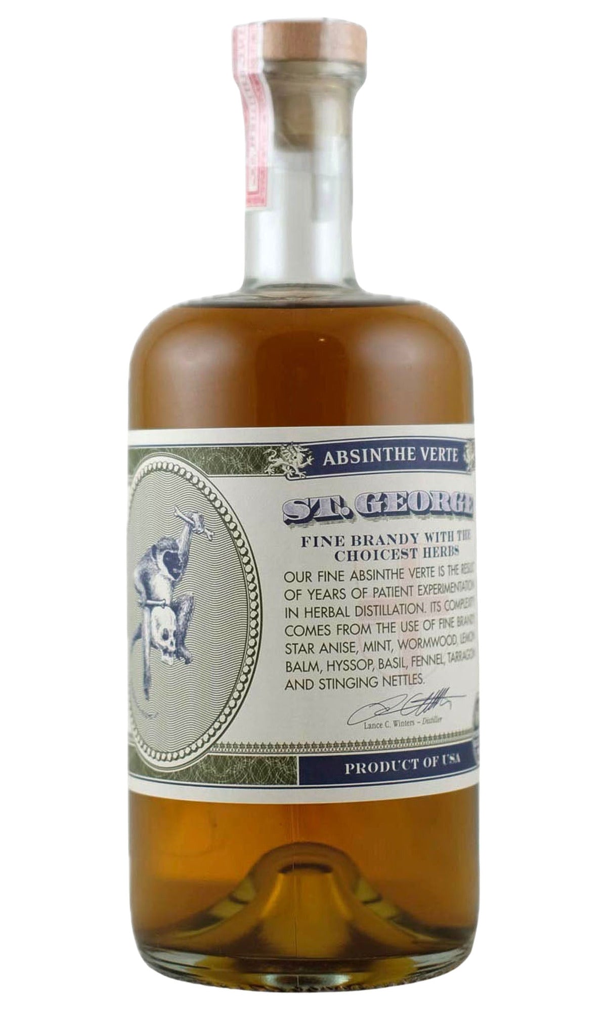 Bottle of St George, Absinthe Verte, NV - Spirit - Flatiron Wines & Spirits - New York