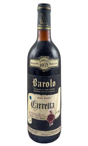 Bottle of Tenuta Carretta, Barolo Cerretta Cannubi Riserva Speciale, 1971 - Red Wine - Flatiron Wines & Spirits - New York