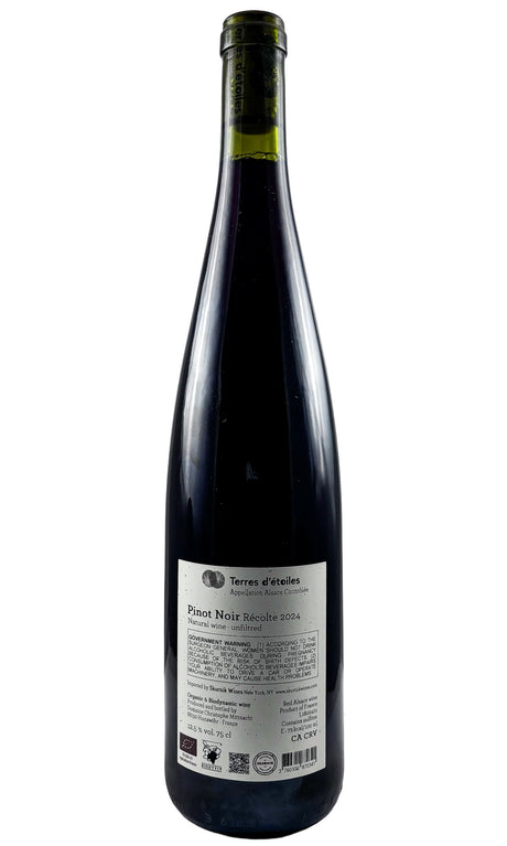 Bottle of Terres d'Etoiles (Christophe Mittnacht), Esprit Libre Alsace Pinot Noir, 2024 - Red Wine - Flatiron Wines & Spirits - New York
