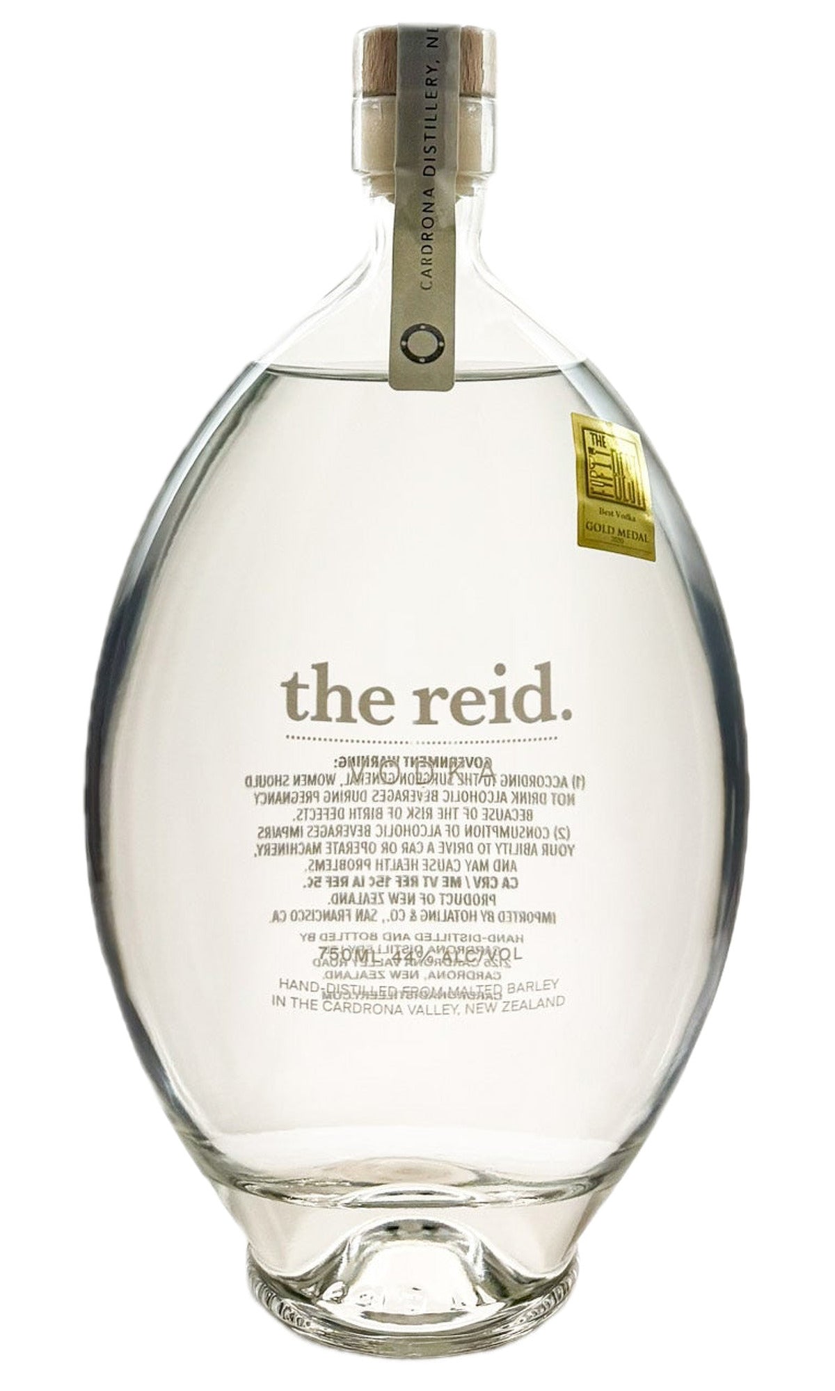 Bottle of The Reid, Single Malt Vodka - Spirit - Flatiron Wines & Spirits - New York
