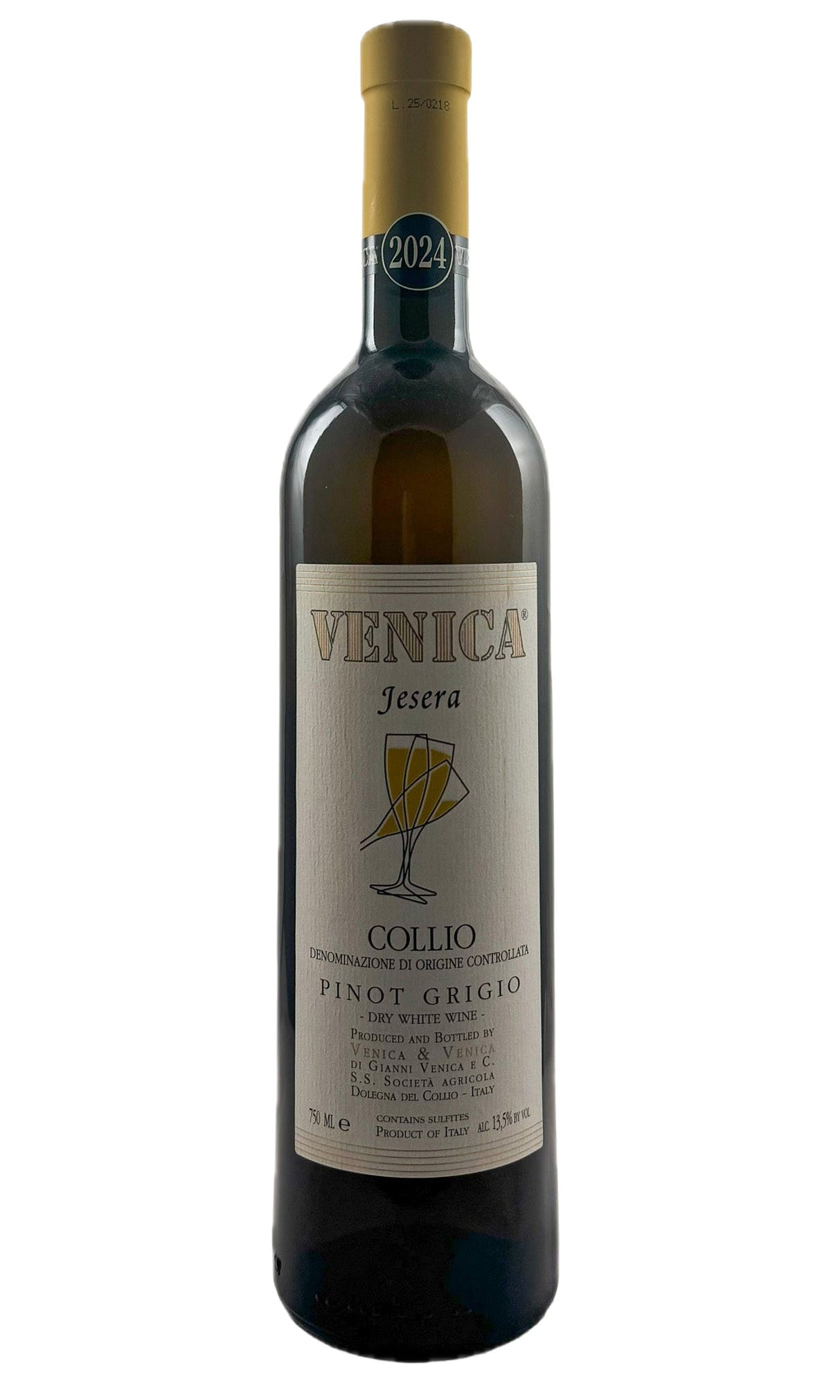 Bottle of Venica & Venica, Pinot Grigio Jesera, 2024 - White Wine - Flatiron Wines & Spirits - New York