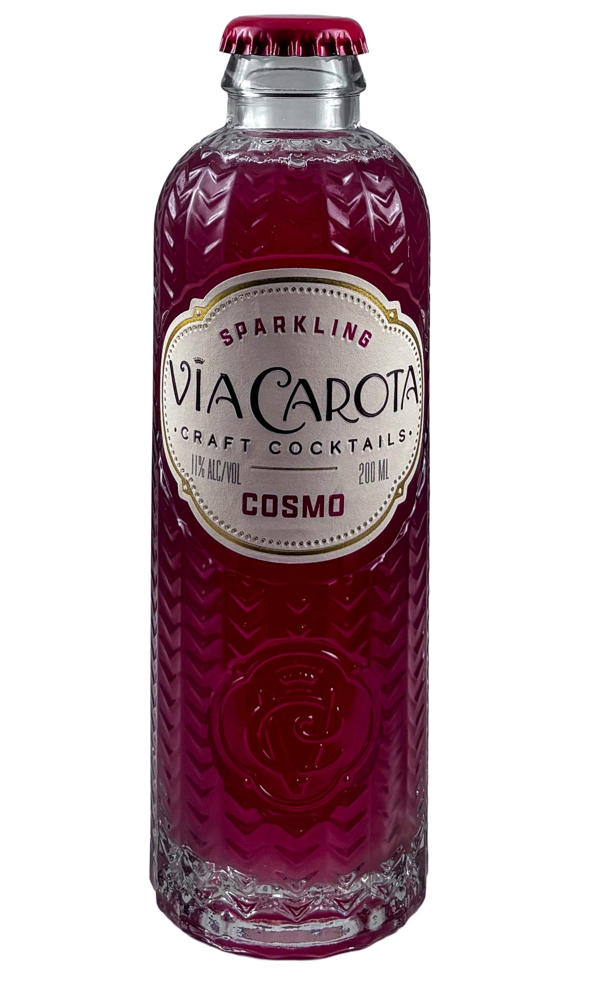 Bottle of Via Carota Ready-to-Drink Cocktails, Cosmo, NV - - Flatiron Wines & Spirits - New York