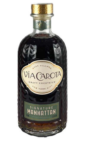 Bottle of Via Carota Ready-to-Drink Cocktails, Manhattan, NV (375ml) - Spirit - Flatiron Wines & Spirits - New York