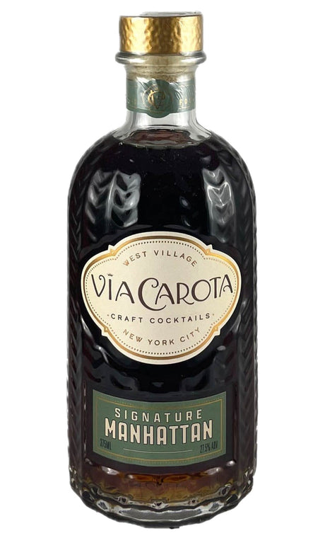 Bottle of Via Carota Ready-to-Drink Cocktails, Manhattan, NV (375ml) - Spirit - Flatiron Wines & Spirits - New York