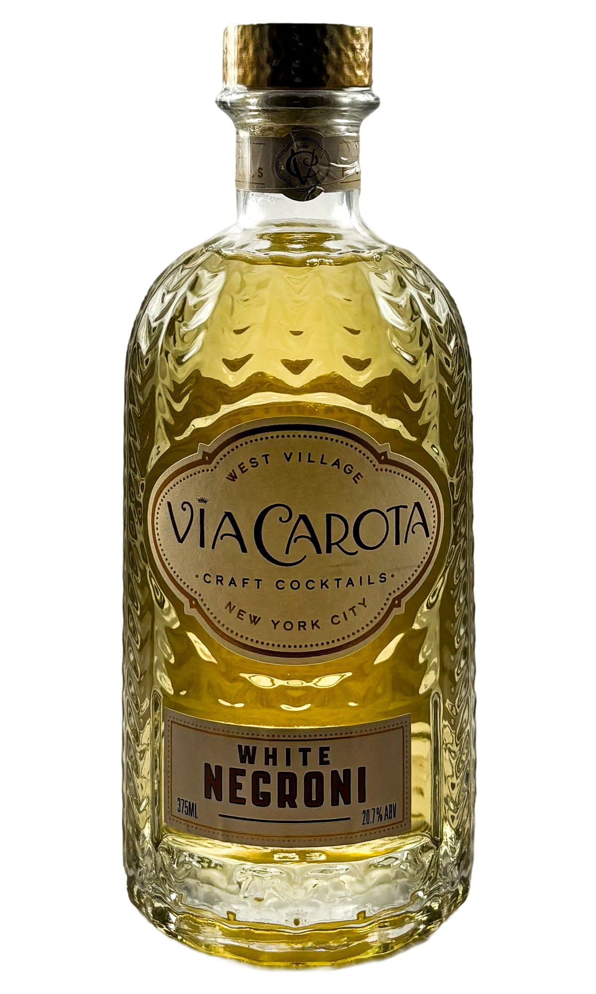 Bottle of Via Carota Ready-to-Drink Cocktails, White Negroni, NV (375ml) - Spirit - Flatiron Wines & Spirits - New York