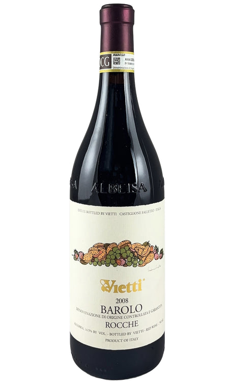Bottle of Vietti, Barolo Rocche di Castiglione, 2008 - Red Wine - Flatiron Wines & Spirits - New York