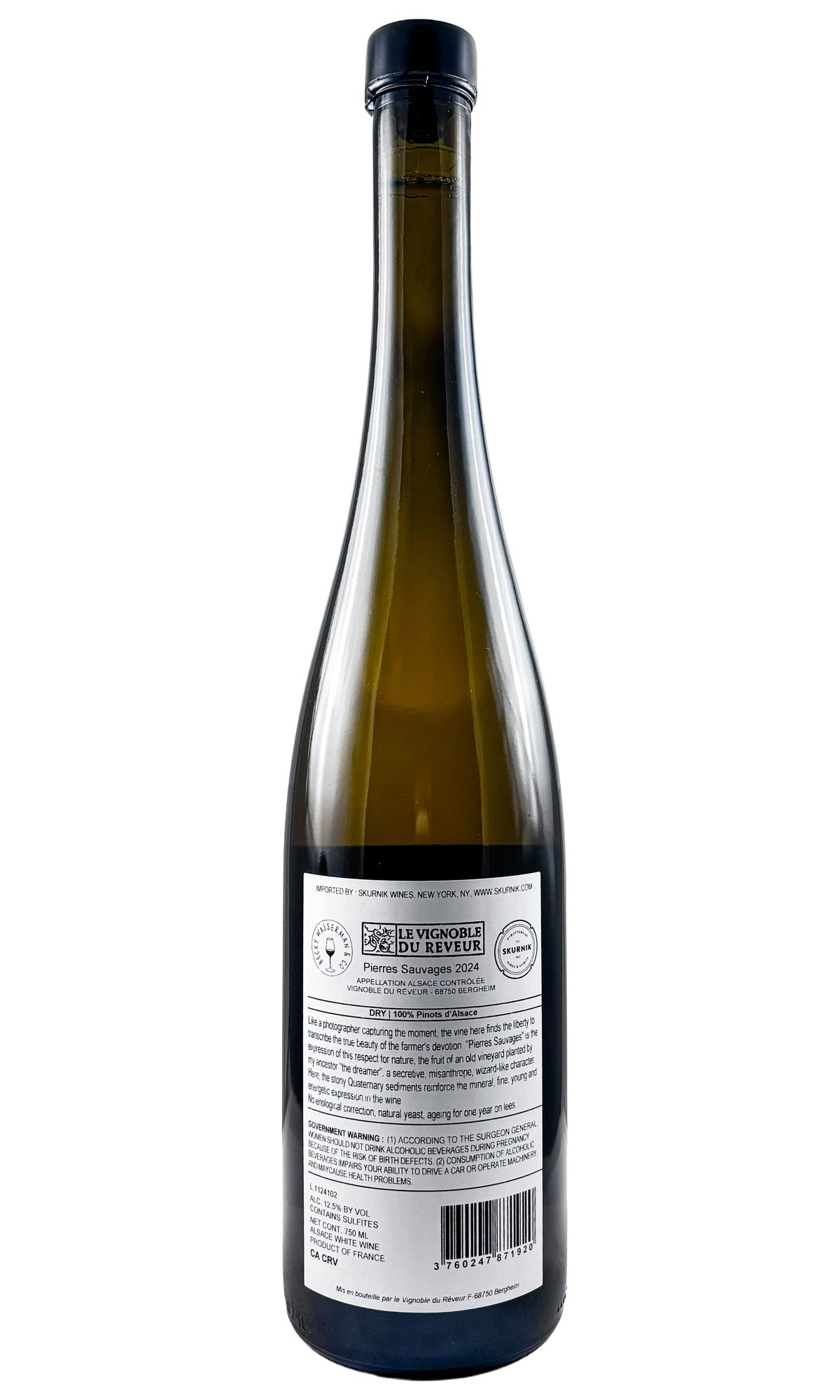 Bottle of Vignoble du Reveur, Alsace Blanc Pierres Sauvages, 2024 - White Wine - Flatiron Wines & Spirits - New York