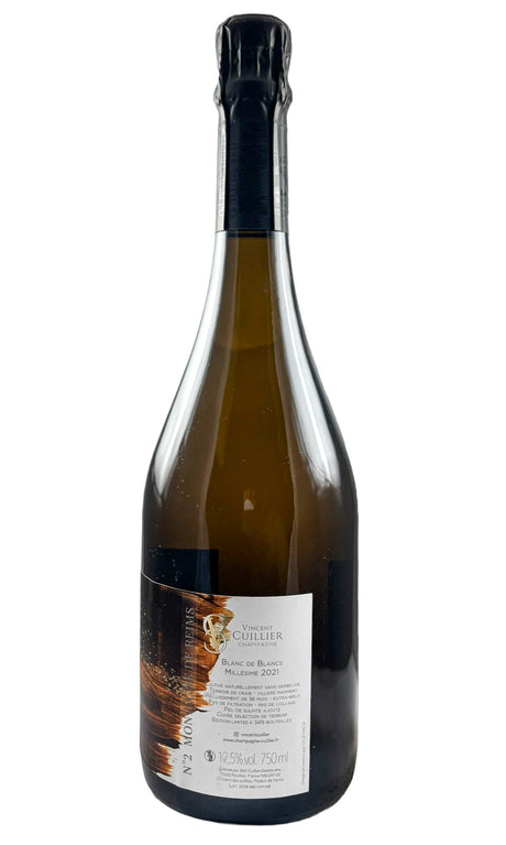 Bottle of Vincent Cuillier, Champagne No.2 Montagne de Reims Blanc de Blancs Extra Brut, 2021 - Sparkling Wine - Flatiron Wines & Spirits - New York