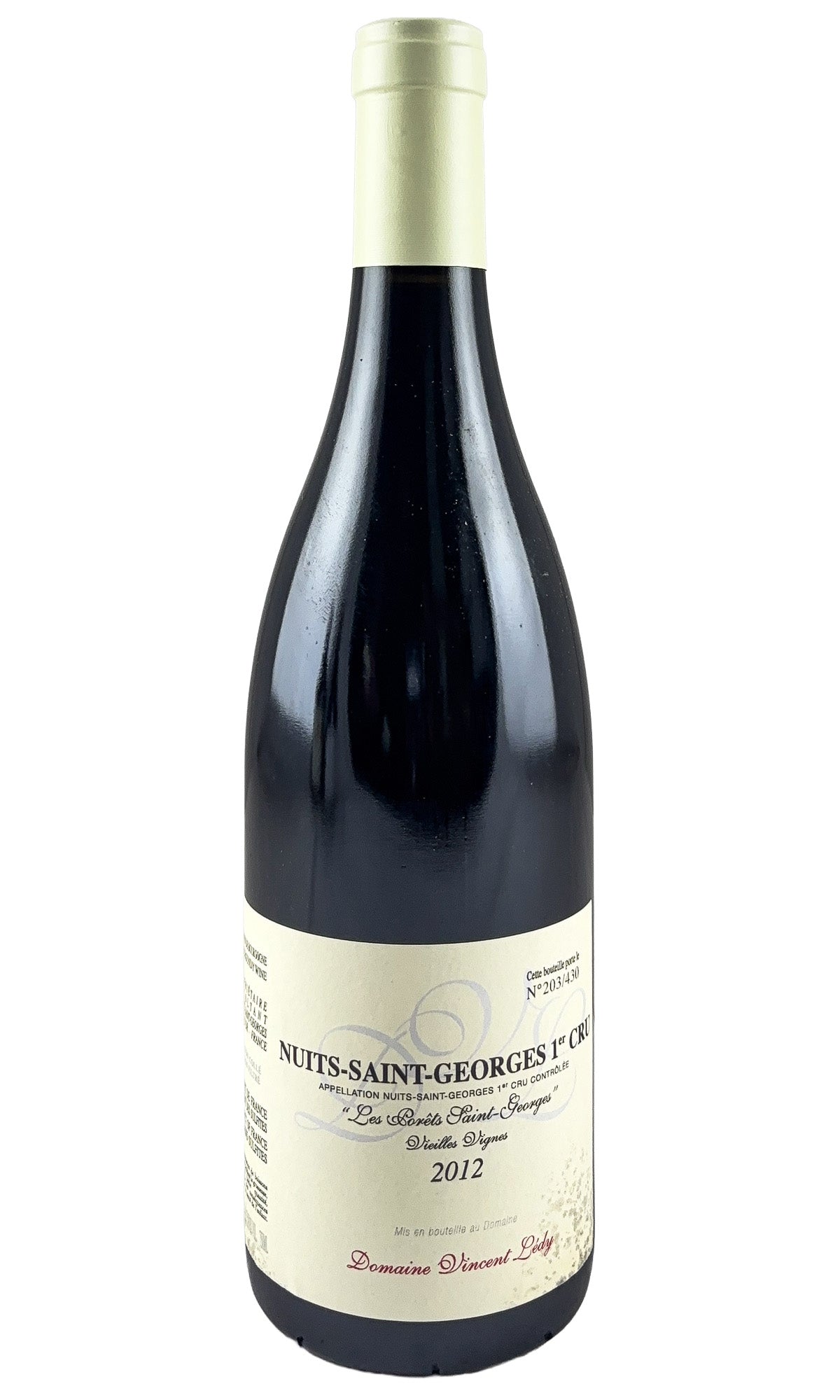 Bottle of Vincent Ledy, Nuits-Saint-Georges Les Porets, 2012 - Red Wine - Flatiron Wines & Spirits - New York