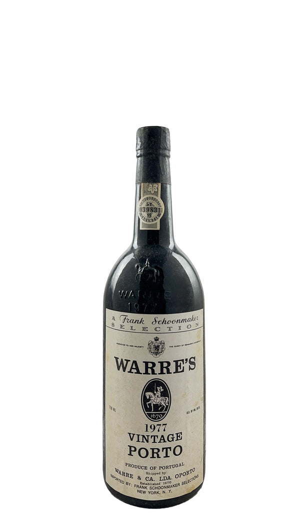Bottle of Warre's, Vintage Port, 1977 - Dessert Wine - Flatiron Wines & Spirits - New York