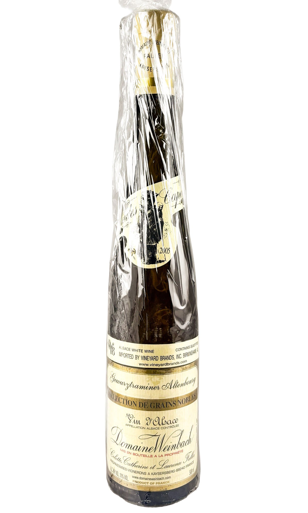 Bottle of Weinbach, Gewurztraminer Altenbourg Sélection des Grains Nobles "Cuvee de Capucins", 2005 (500ml) - White Wine - Flatiron Wines & Spirits - New York