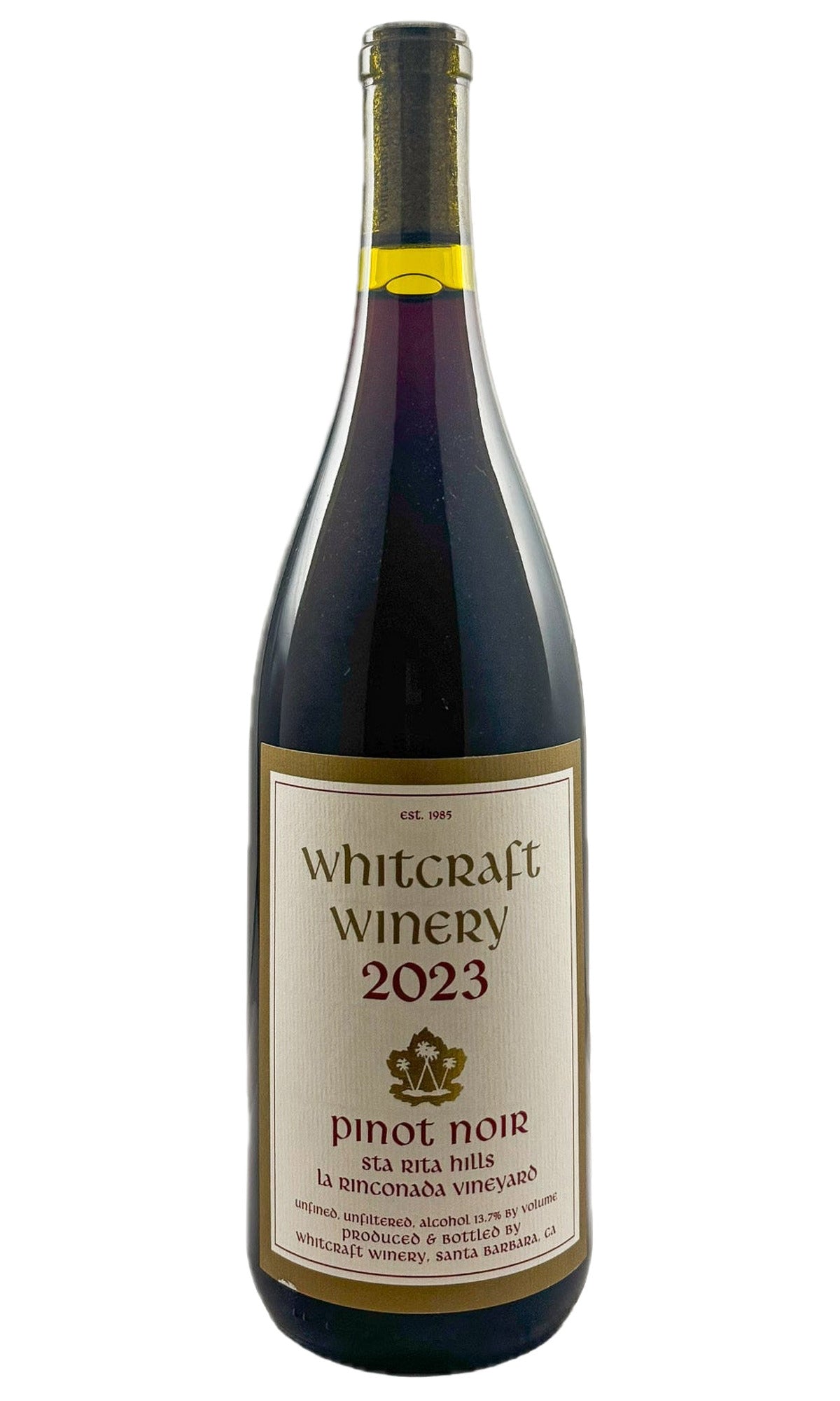Bottle of Whitcraft, Pinot Noir Santa Rita Hills La Rinconada Vineyard, 2023 - Red Wine - Flatiron Wines & Spirits - New York
