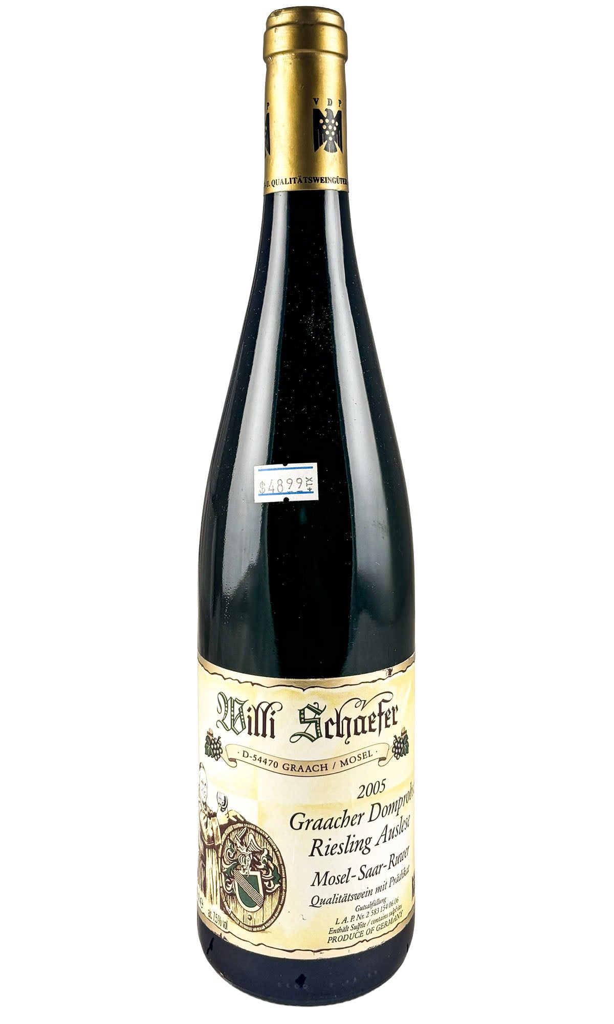 Bottle of Willi Schaefer, Graacher Domprobst Auslese AP #6, 2005 - Dessert Wine - Flatiron Wines & Spirits - New York