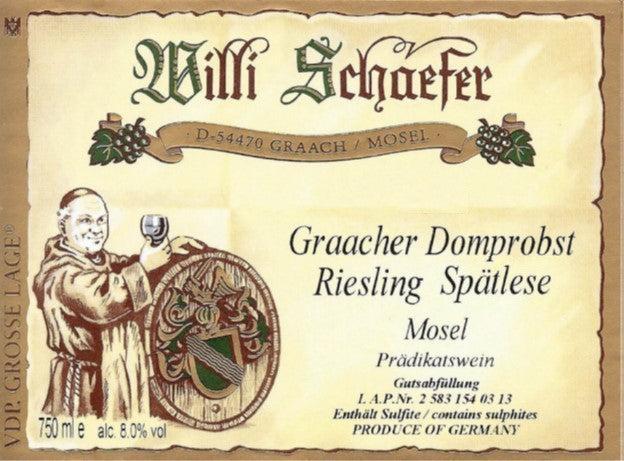 Bottle of Willi Schaefer, Graacher Domprobst Riesling Spatlese #5, 2025 (Pre-Arrival, ETA Late Fall 2026) - White Wine - Flatiron Wines & Spirits - New York