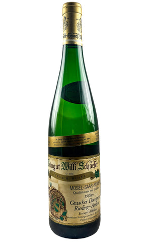 Bottle of Willi Schaefer, Riesling Auslese Graacher Domprobst, 1989 - White Wine - Flatiron Wines & Spirits - New York
