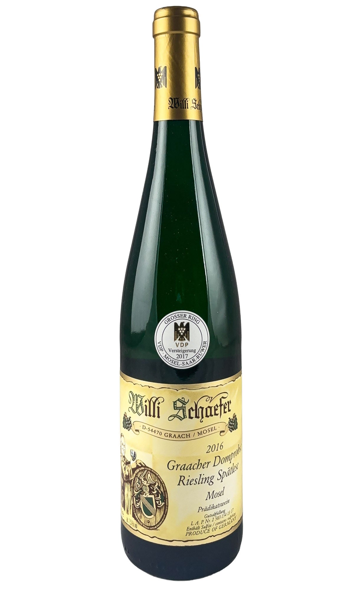 Bottle of Willi Schaefer, Riesling Spatlese Graacher Domprobst AP #13, 2016 - White Wine - Flatiron Wines & Spirits - New York