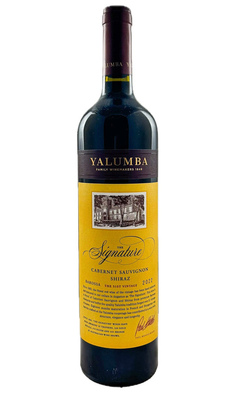 Bottle of Yalumba, Cabernet Sauvignon Shiraz The Signature, 2022 - Red Wine - Flatiron Wines & Spirits - New York