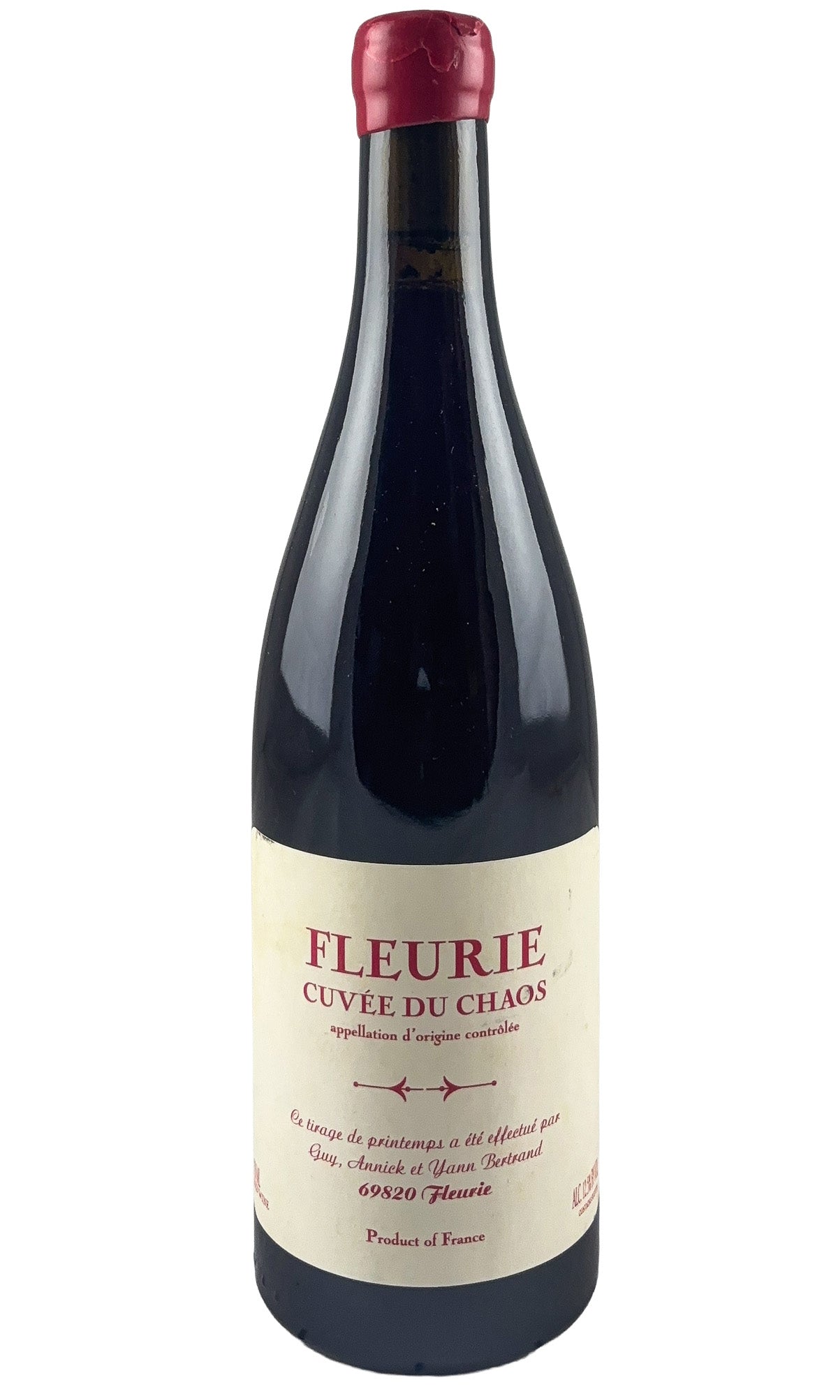 Bottle of Yann Bertrand, Fleurie Cuvee du Chaos, 2013 - Red Wine - Flatiron Wines & Spirits - New York