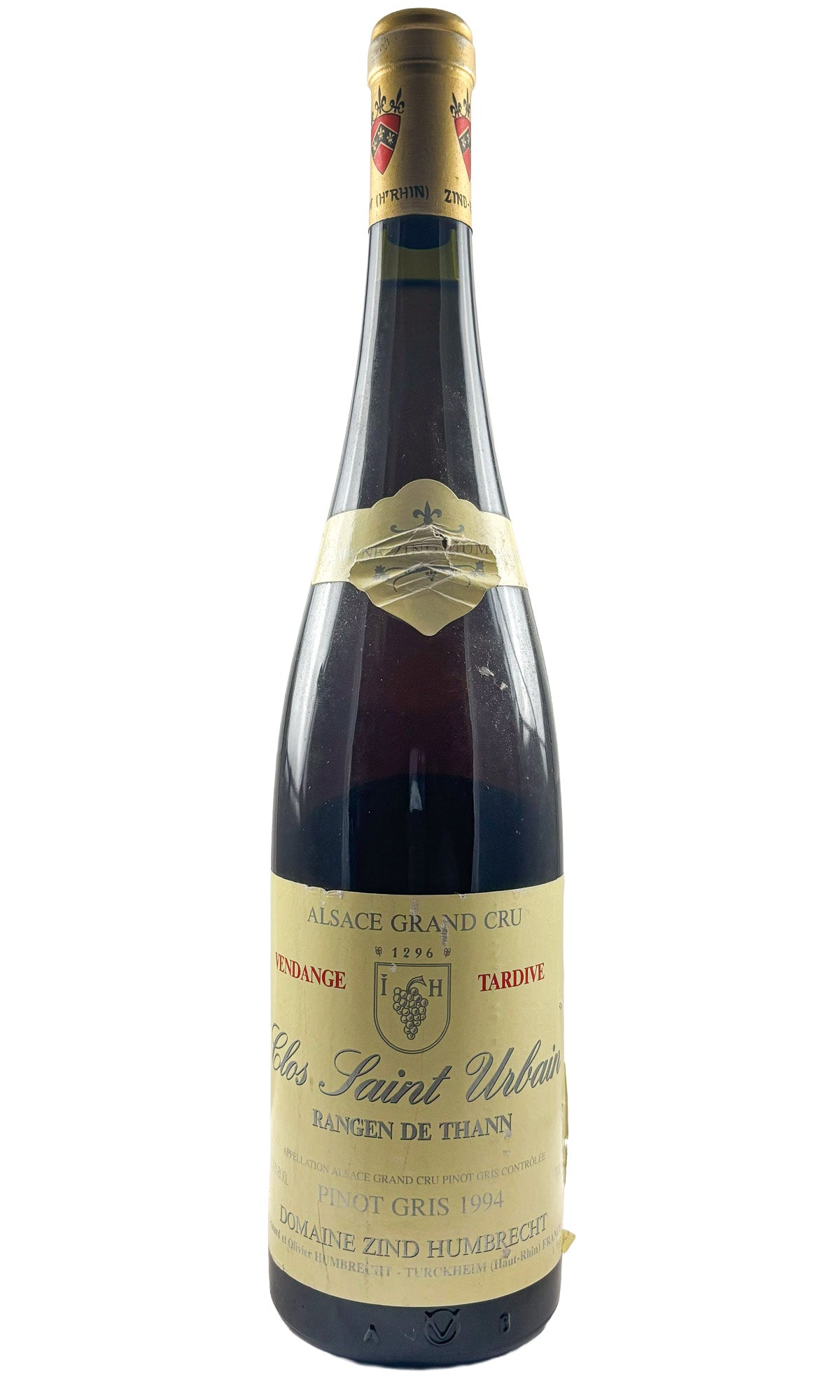 Bottle of Zind-Humbrecht, Pinot Gris Rangen de Thann Clos Saint Urbain Vendange Tardive Alsace Grand Cru, 1994 - White Wine - Flatiron Wines & Spirits - New York