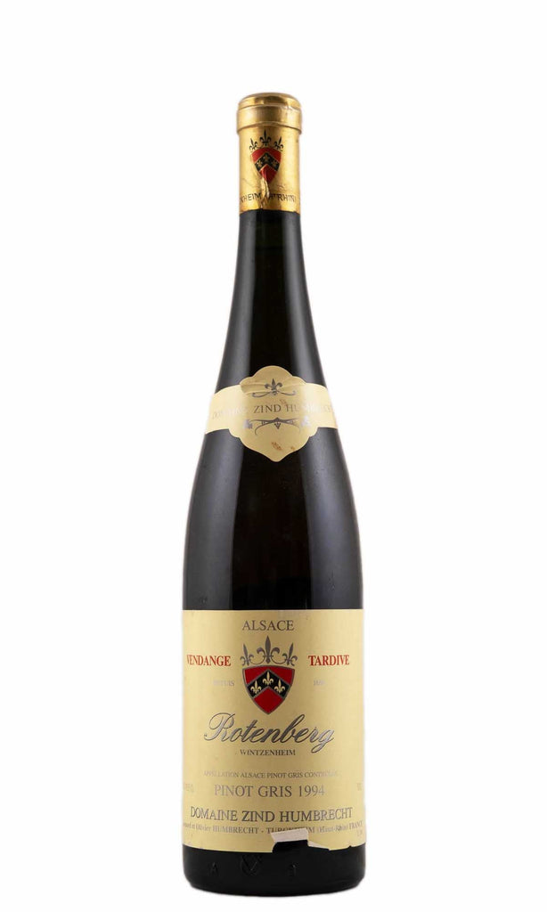 Bottle of Zind-Humbrecht, Pinot Gris Rotenberg Vendange Tardive, 1994 - White Wine - Flatiron Wines & Spirits - New York