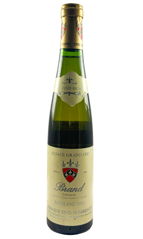 Bottle of Zind-Humbrecht, Riesling Brand Alsace Grand Cru, 1992 (375ml) - White Wine - Flatiron Wines & Spirits - New York