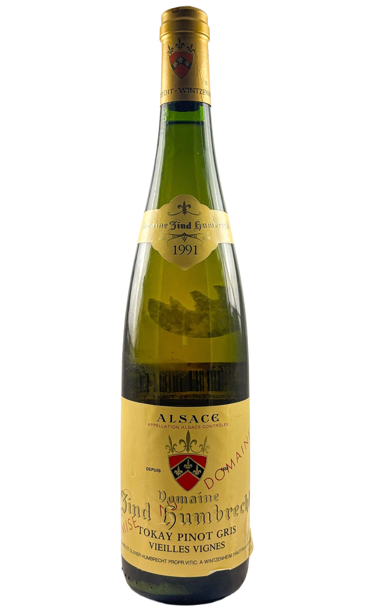 Bottle of Zind-Humbrecht, Tokay Pinot Gris Vieilles Vignes, 1991 - White Wine - Flatiron Wines & Spirits - New York
