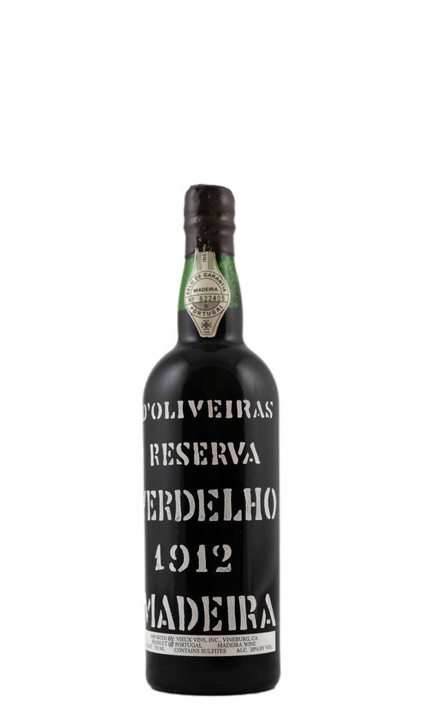 Bottle of d’Oliveiras, Madeira Verdelho, 1912 - Fortified Wine - Flatiron Wines & Spirits - New York
