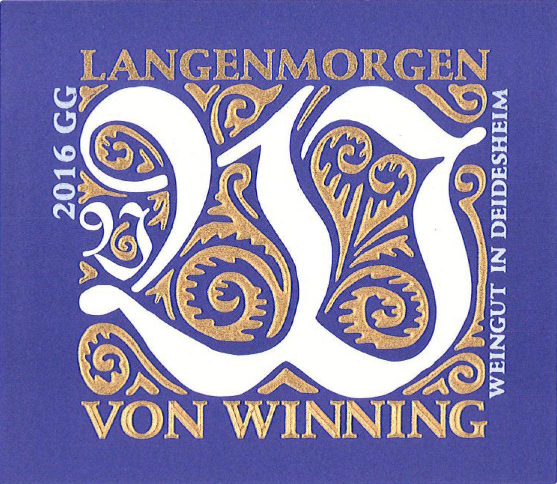 Bottle of von Winning, Langenmorgen Riesling Grosses Gewachs, 2024 (Pre-Arrival, ETA Late Fall 2026) - White Wine - Flatiron Wines & Spirits - New York