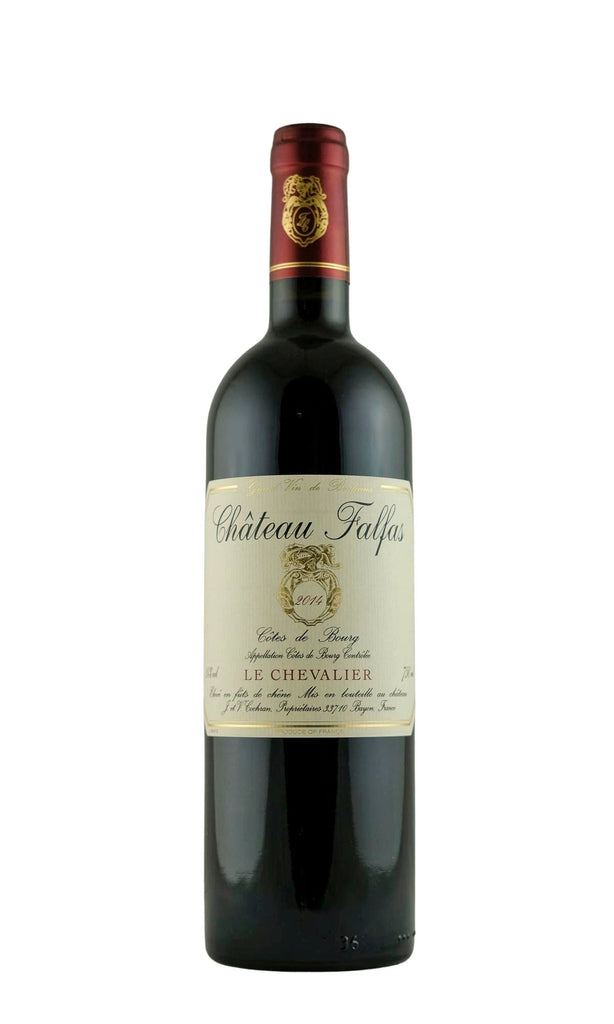 Bottle of Chateau Falfas, Le Chevalier Cotes de Bourg, 2014 - Red Wine - Flatiron Wines & Spirits - New York