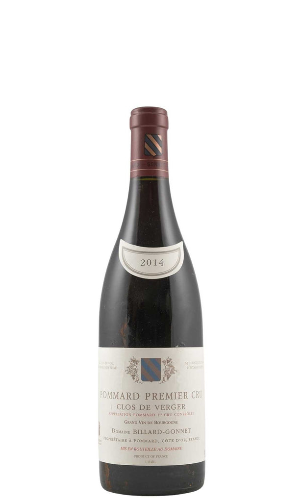 Bottle of Domaine Billard-Gonnet, Pommard 1er Cru Clos de Verger, 2014 - Red Wine - Flatiron Wines & Spirits - New York