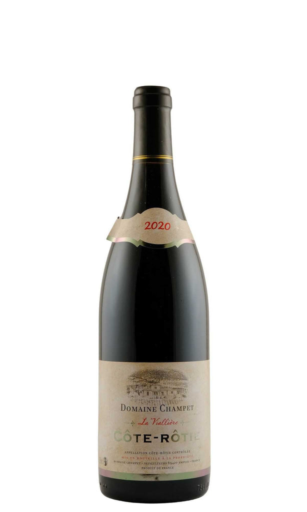 Bottle of Domaine Champet, Cote-Rotie La Vialliere, 2020 - Flatiron Wines & Spirits - New York