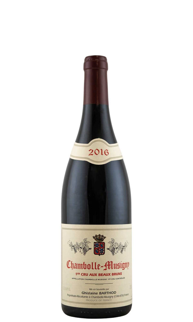 Bottle of Ghislaine Barthod (Barthod-Noellat), Chambolle-Musigny 1er Cru Aux Beaux Bruns, 2016 - Red Wine - Flatiron Wines & Spirits - New York