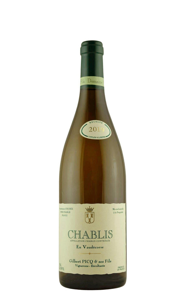 Bottle of Gilbert Picq, Chablis “Vaudecorse”, 2019 - Flatiron Wines & Spirits - New York