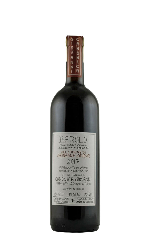Bottle of Giovanni Canonica, Barolo Grinzane Cavour, 2017 - Red Wine - Flatiron Wines & Spirits - New York