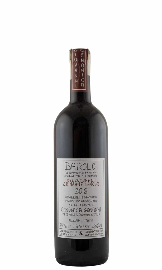 Bottle of Giovanni Canonica, Barolo Grinzane Cavour, 2018 - Flatiron Wines & Spirits - New York
