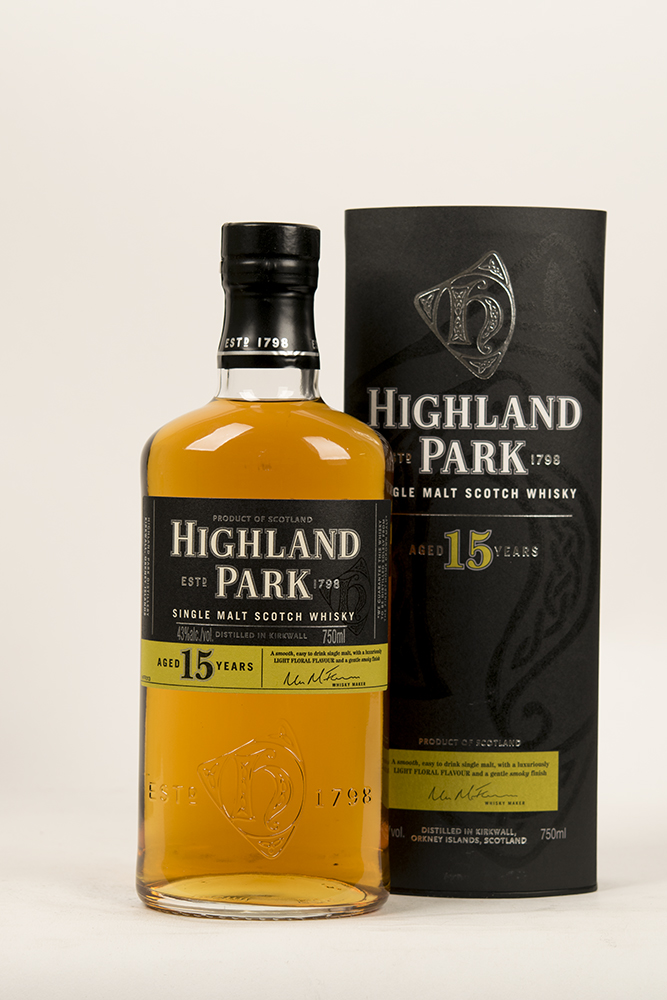 Bottle of Highland Park, Single Malt Scotch, 15 Year-Flatiron Wines & Spirits - New York