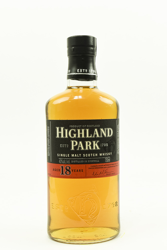 Bottle of Highland Park, Single Malt Scotch, 18 Year-Flatiron Wines & Spirits - New York