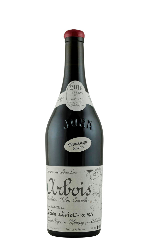 Bottle of Lucien Aviet & Fils Arbois Le Caveau de Bacchus, Trousseau Geologues "Ruzard", 2016 - Red Wine - Flatiron Wines & Spirits - New York