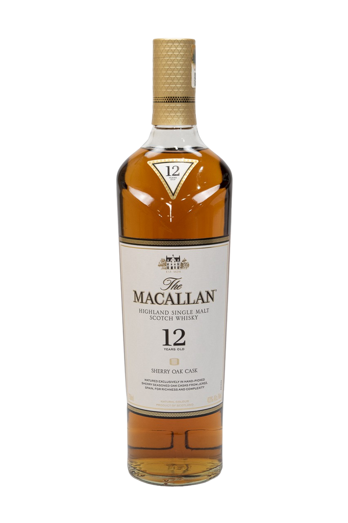 Bottle of Macallan, Sherry Oak Single Malt, 12 Year - Flatiron Wines & Spirits - New York