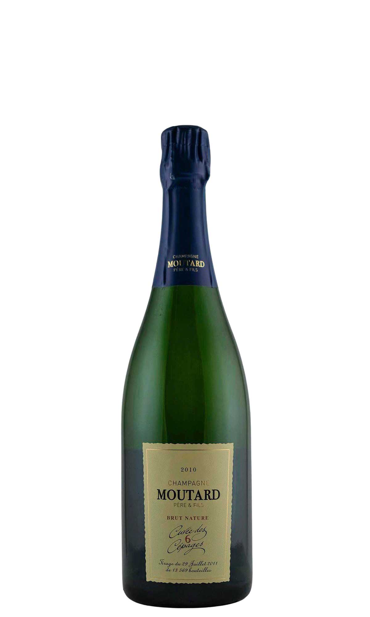 Moutard, Champagne Cuvee 6 Cepages Brut Nature, 2010