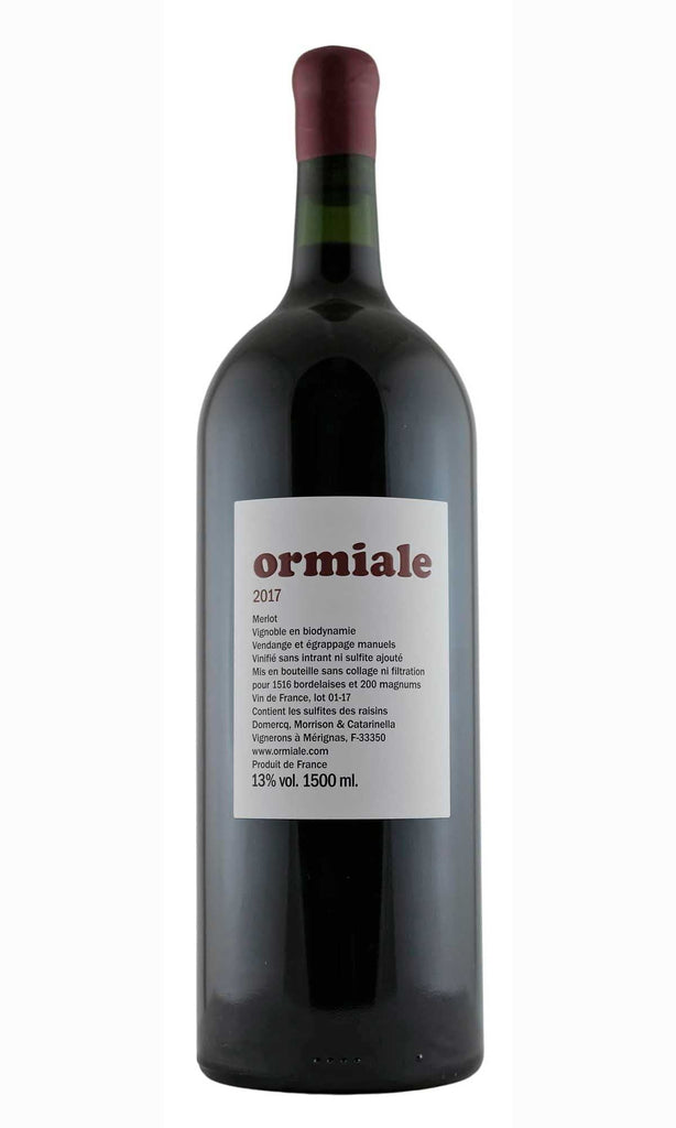 Bottle of Ormiale, Bordeaux Superieur, 2017 (1.5L) - Flatiron Wines & Spirits - New York