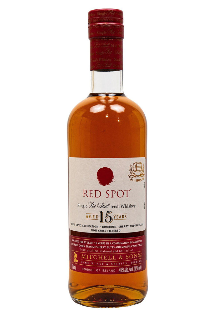 Bottle of Red Spot, Irish Whiskey 15 Year - Spirit - Flatiron Wines & Spirits - New York