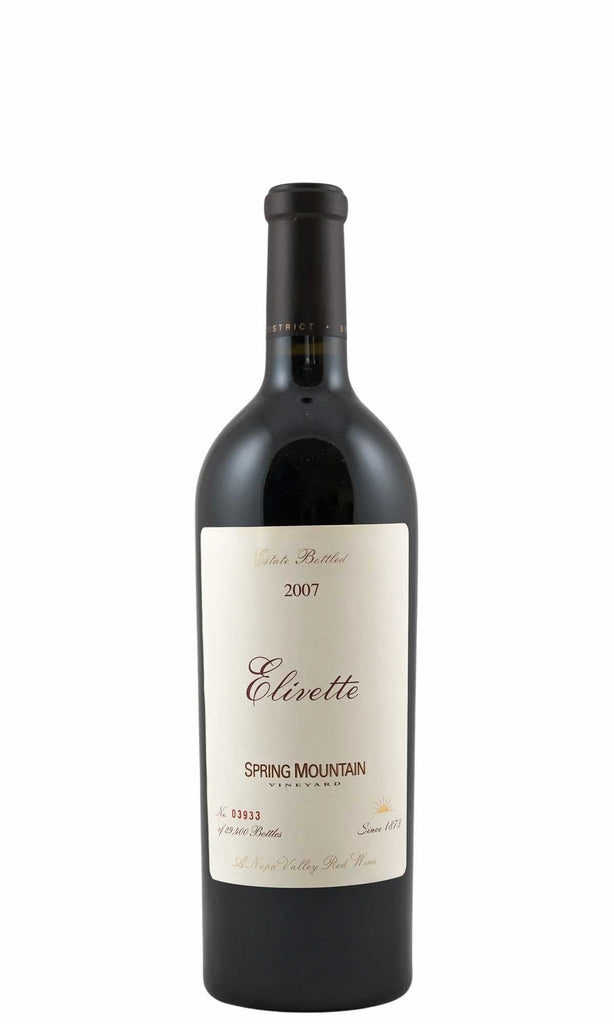 Bottle of Spring Mountain, Napa Valley Cabernet Sauvignon Reserve 'Elivette', 2007 - Red Wine - Flatiron Wines & Spirits - New York