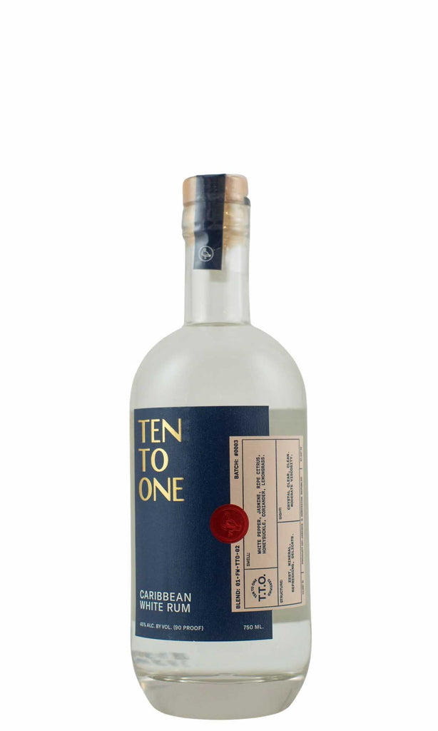 Bottle of Ten to One, Caribbean White Rum, NV - Spirit - Flatiron Wines & Spirits - New York