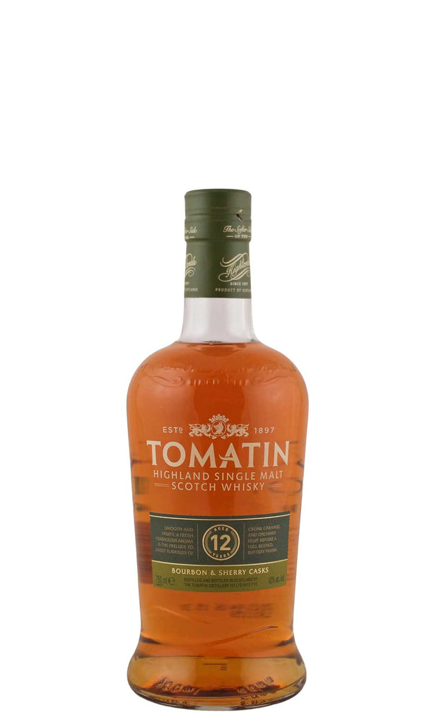 Bottle of Tomatin, 12 Years Old Highland Single Malt Scotch Whisky 86 Proof, - Flatiron Wines & Spirits - New York